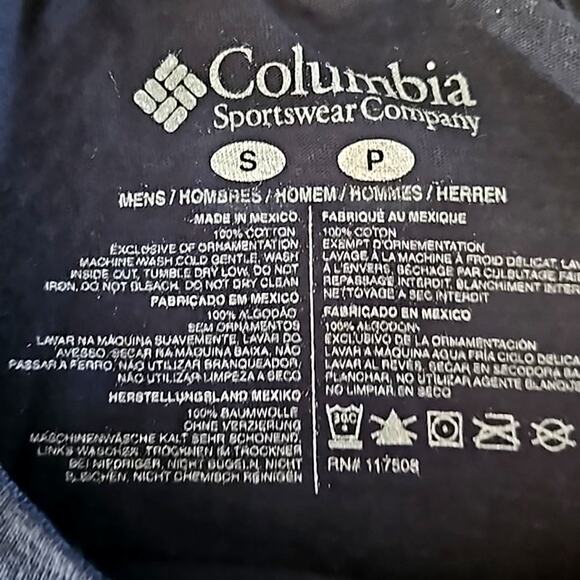 Columbia PFG Men's American Flag Fishing Graphic Tee Shirt Navy Size Small NWT - Picture 6 of 6